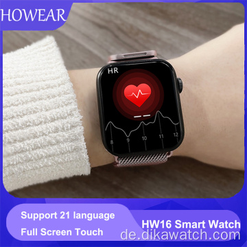 HW16 44mm Smart Watch Series6 320*385Bildschirm Benutzerdefiniertes Bild